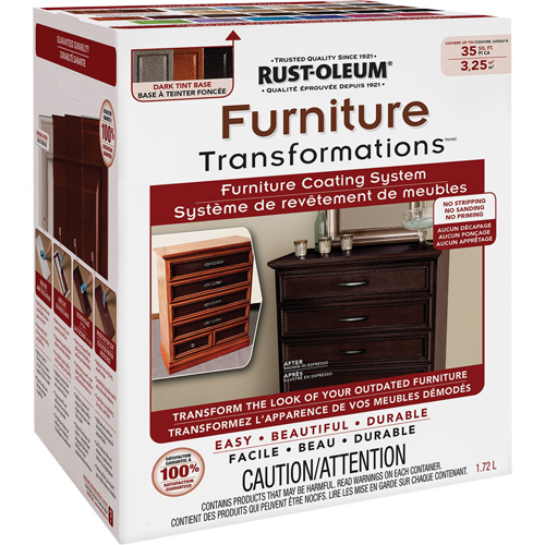Syst&egrave;me de rev&ecirc;tement de meubles Furniture Transformations, 1,72 L, Trousse, Base &agrave; teinter Distribution Jean Lapalme