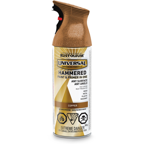 Universal&reg; Paint & Primer In One Spray Paint, Copper, Hammered, Aerosol Can Distribution Jean Lapalme