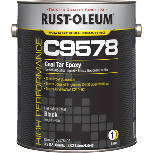 C9578 System Coal Tar High Solids Epoxy Base Component, Black, Gallon Distribution Jean Lapalme