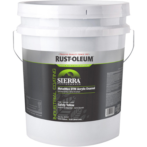 Sierra Performance MetalMax&reg; Plus DTM Acrylic Enamel, 5 gal., Pail, Yellow Distribution Jean Lapalme