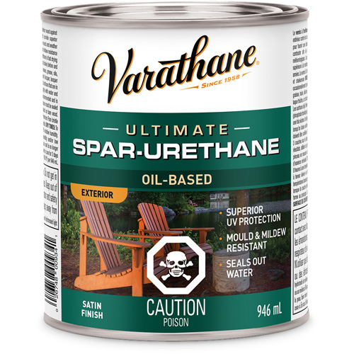 Rev&ecirc;tement &agrave; fini diamant pour bois Varathane, 946 ml, Transparent, Satin Distribution Jean Lapalme