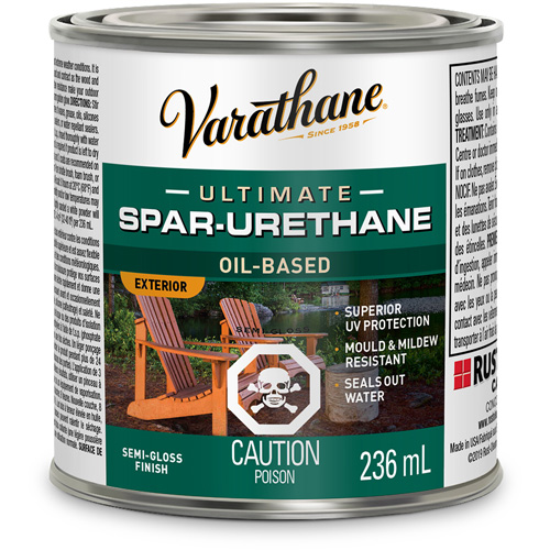 Fini diamant pour bois Varathane ext&eacute;rieur, 236 ml, Transparent, Semi-brillant Distribution Jean Lapalme