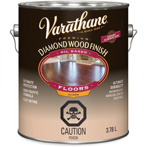Enduit pour plancher &agrave; fini diamant pour bois Varathane, 3,78 L, Transparent, Brillant Distribution Jean Lapalme