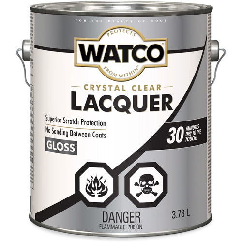 Watco&reg; Lacquer Wood Finish, 3.78 L, Clear, Gloss Distribution Jean Lapalme