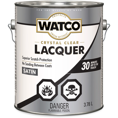 Laque pour bois Watco, 3,78 L, Transparent, Satin Distribution Jean Lapalme