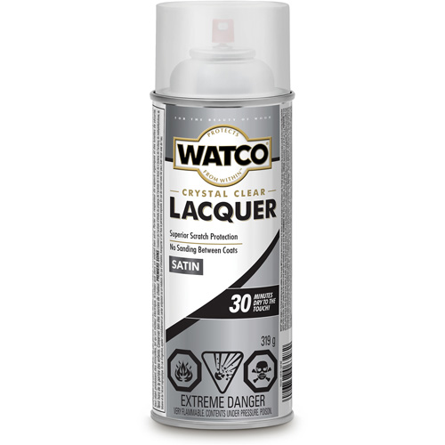 Watco&reg; Lacquer Wood Finish, 319 g, Clear, Satin Distribution Jean Lapalme
