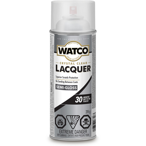 Watco&reg; Lacquer Wood Finish, 319 g, Clear, Semi-Gloss Distribution Jean Lapalme