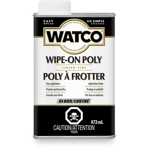 Watco&reg; Wipe-on Poly Stain, 473 ml, Clear, Gloss Distribution Jean Lapalme