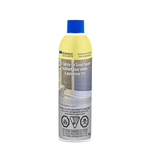 Miracle Sealants&reg; 511 Spray-On Grout Sealer, Aerosol Can Distribution Jean Lapalme