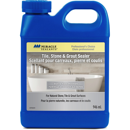 Scellant pour carreaux, pierres et coulis Miracle Sealants, Cruche Distribution Jean Lapalme