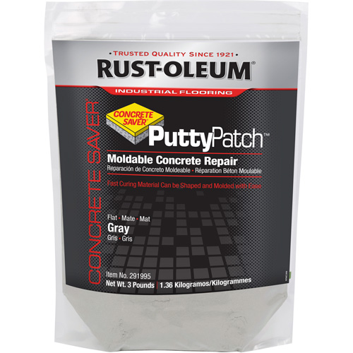 Mat&eacute;riau de ragr&eacute;age Concrete Saver Putty Patch, Sac, Gris Distribution Jean Lapalme