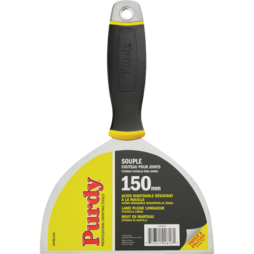 Couteau &agrave; joints de premi&egrave;re qualit&eacute;, Lame Acier inoxydable, Largeur 6", Manche Plastique Distribution Jean Lapalme
