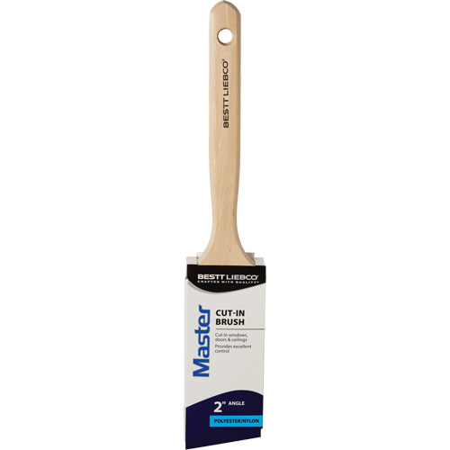Master Cut-In Brush, Poly/Nylon, Wood Handle, 2" Width Distribution Jean Lapalme
