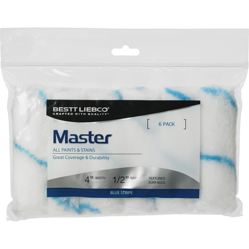 Master Blue Stripe Mini Roller Cover, 13 mm (1/2") Nap, 101.6 mm (4") L Distribution Jean Lapalme