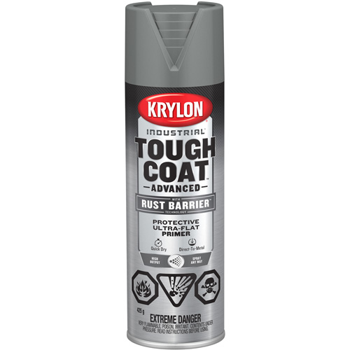 Peinture Tough Coat avec technologie Rust Barrier, Appr&ecirc;t gris, Ultra-mat, 425 g, Canette a&eacute;rosol Distribution Jean Lapalme