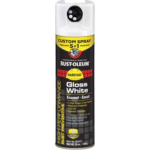 5-in-1 Rust Preventive Spray Enamel, White, Gloss, 15 oz., Aerosol Can Distribution Jean Lapalme