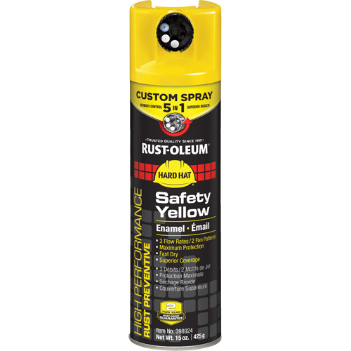 5-in-1 Rust Preventive Spray Enamel, Yellow, Gloss, 15 oz., Aerosol Can Distribution Jean Lapalme