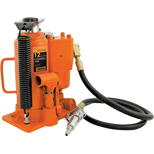370A Cric-bouteille, 12 tonnes, Air comprim&eacute;/hydraulique, 19-1/2" Hauteur &eacute;lev&eacute;e Distribution Jean Lapalme