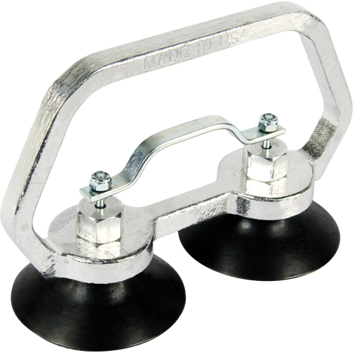 Appareils &agrave; ventouses - Ventouse double industrielle, 30 lb Capacit&eacute;, 3", Barre &agrave; tirer, 7" Longueur de la manche Distribution Jean Lapalme