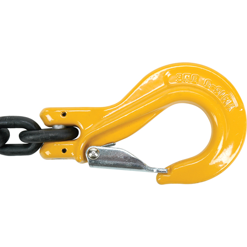 Chain Slings, 80 Chain, Double Legs, Oblong & Grab Hooks, 5/8" x 8' Distribution Jean Lapalme