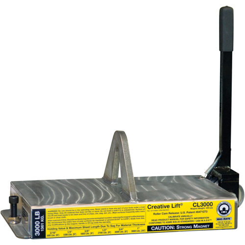 Aimants Creative Lift, Capacit&eacute; de retenue 3000 lb (1,5 tonne), 19-1/4" lo x 10-1/2" la x 7" h Distribution Jean Lapalme