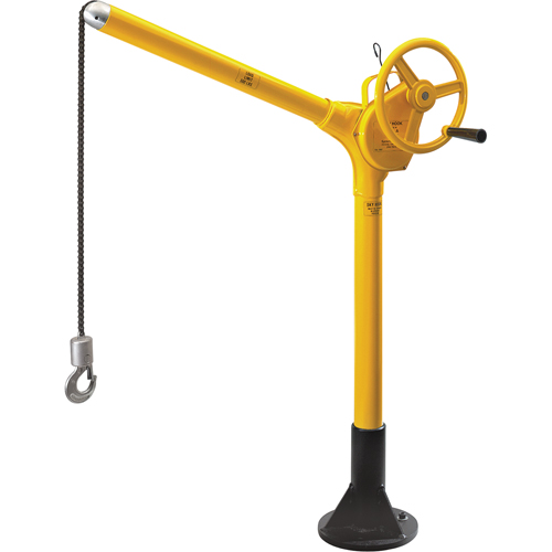 Tall Industrial Lifting Device with Bolt-Down Base, 500 lbs. (0.25 tons) Capacity Distribution Jean Lapalme