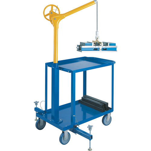 Tall Industrial Lifting Device with Mobile Cart, 500 lbs. (0.25 tons) Capacity Distribution Jean Lapalme