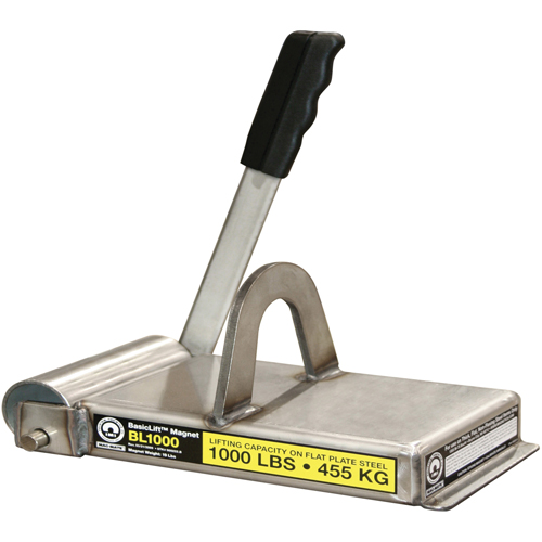 Basiclift Magnets, 1000 lbs. (0.5 tons) Holding Cap., 11" L x 5-5/8" W x 5-1/2" H Distribution Jean Lapalme