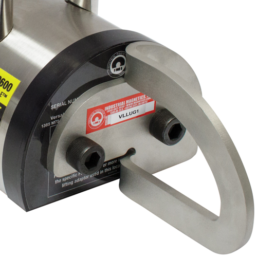 Vertical Lift Lug Adaptor For Versalift Magnets, 1200 lbs. (0.6 tons) Holding Cap., 3" L x 3" W x 3" H Distribution Jean Lapalme