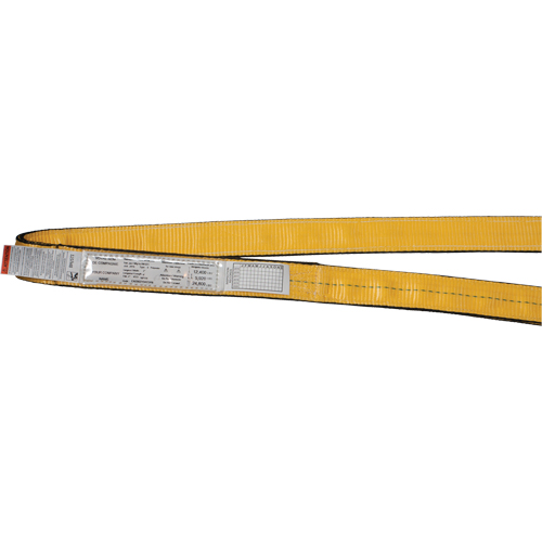 &eacute;lingues de levage en nylon, Pli Simple, Sans fin, Type 5, 4" la x 3' lo, Limite de charge verticale 12400 lb Distribution Jean Lapalme