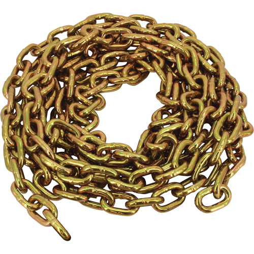 Grade 70 Imported Transport Chain, Carbon Steel, 5/16" x 275' (83.8 m) L, Grade 70, 4700 lbs. (2.35 tons) Load Capacity Distribution Jean Lapalme