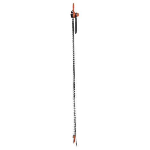 Mini palan &agrave; levier, Lev&eacute;e 10', Cabacit&eacute; 1000 lb (0,5 tonne), Chaîne en Acier Distribution Jean Lapalme