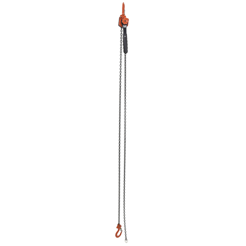 Mini palan &agrave; levier, Lev&eacute;e 10', Cabacit&eacute; 1000 lb (0,5 tonne), Chaîne en Acier Distribution Jean Lapalme