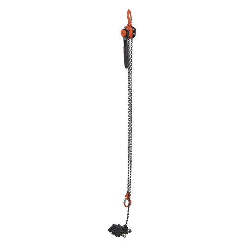 Mini palan &agrave; levier, Lev&eacute;e 15', Cabacit&eacute; 1000 lb (0,5 tonne), Chaîne en Acier Distribution Jean Lapalme