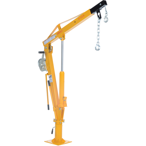 Grue &agrave; fl&egrave;che pour camion actionn&eacute;e par treuil, Capacit&eacute; de 1000 lb (0,5 tonne), Limite de 86-1/2" Distribution Jean Lapalme
