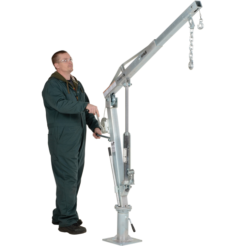Grue &agrave; fl&egrave;che pour camion actionn&eacute;e par treuil, Capacit&eacute; de 500 lb (0,25 tonne), Limite de 99" Distribution Jean Lapalme