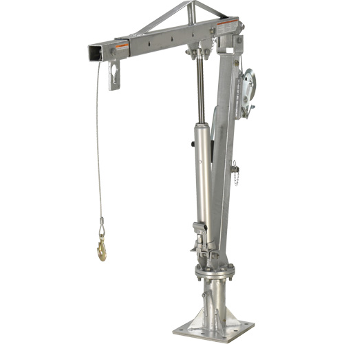 Winch Operated Truck Jib Crane, 1000 lbs. (0.5 tons) Capacity, 97" Max. Clearance Distribution Jean Lapalme
