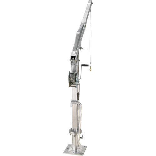 Winch Operated Truck Jib Crane, 1000 lbs. (0.5 tons) Capacity, 97" Max. Clearance Distribution Jean Lapalme