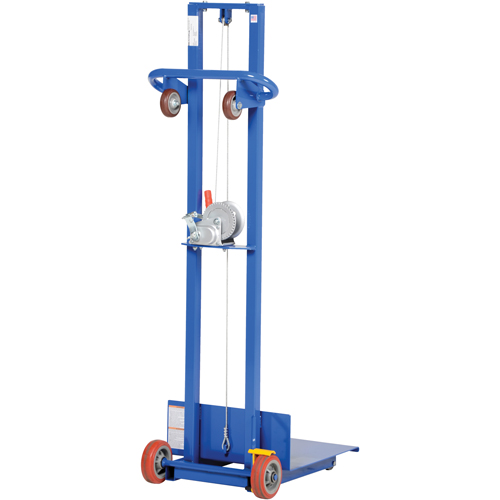Platform Lift Stacker, Hand Winch Operated, 400 lbs. Capacity, 58" Max Lift Distribution Jean Lapalme