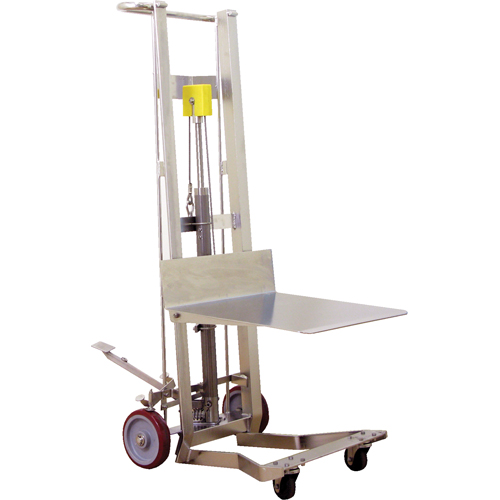 Hydraulic Platform Lift Stacker, Foot Pump Operated, 750 lbs. Capacity, 54" Max Lift Distribution Jean Lapalme