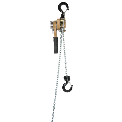 Heavy Duty Gold Series Lever Chain Hoist, 5' Lift, 3000 lbs. (1.5 tons) Capacity, Alloy Steel Chain Distribution Jean Lapalme