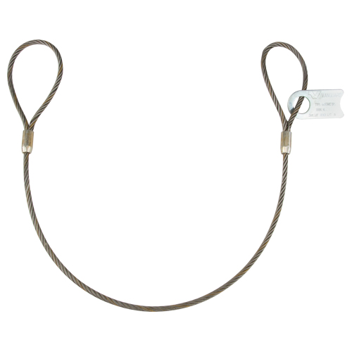 &eacute;lingue de levage &agrave; c&acirc;ble m&eacute;tallique - deux boucles Distribution Jean Lapalme