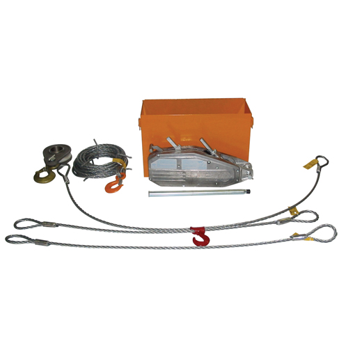 Tirfor&reg; Wire Rope Hoist TU32 Rescue Kit, 5/8" Wire Diameter, 8000  lbs. (4 tons) Capacity Distribution Jean Lapalme