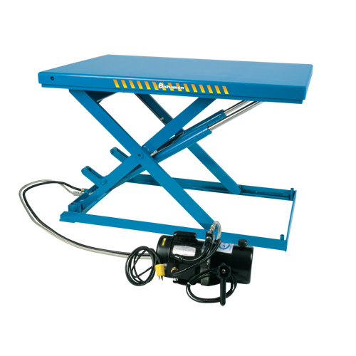 Table &eacute;l&eacute;vatrice &agrave; ciseaux &eacute;lectrique-hydraulique LoProfile, Acier, 51" lo x 24" la, Capacit&eacute; 2200 lb Distribution Jean Lapalme