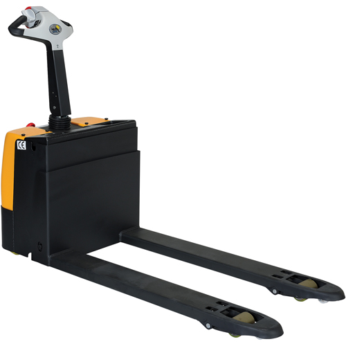 Transpalette &eacute;lectrique motoris&eacute;, Capacit&eacute; 3300 lb, 48" lo x 28,25" la Distribution Jean Lapalme