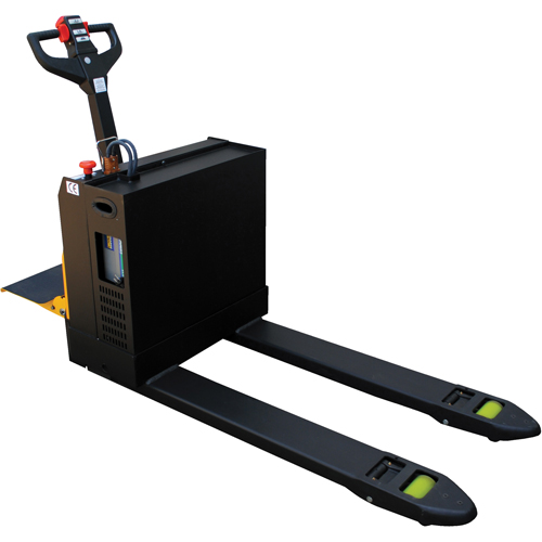 Fully Powered Electric Pallet Truck With  Stand-On Platform, 4500 lbs. Cap., 48" L x 30.25" W Distribution Jean Lapalme