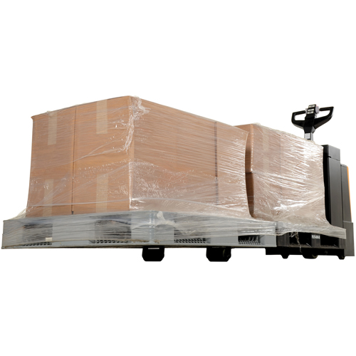 Transpalette &eacute;lectrique motoris&eacute; a/plateforme &agrave; conducteur debout, Capacit&eacute; 4500 lb, 96" lo x 30" la Distribution Jean Lapalme