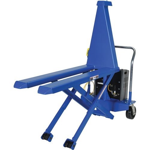 L&egrave;ve-palette &eacute;lectrique, Acier, Capacit&eacute; de 2500 lb Distribution Jean Lapalme
