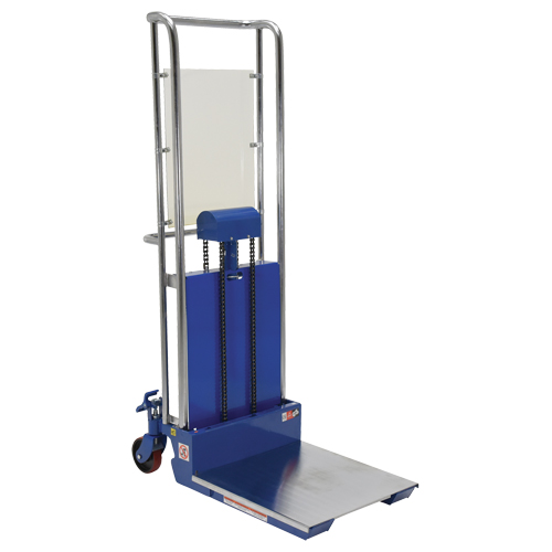 Hefti-Lift Load Stacker, Foot Pump Operated, 880 lbs. Capacity, 59" Max Lift Distribution Jean Lapalme