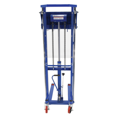 Hefti-Lift Load Stacker, Foot Pump Operated, 1500 lbs. Capacity, 63" Max Lift Distribution Jean Lapalme